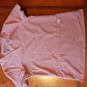 Pink Fig Scrub top